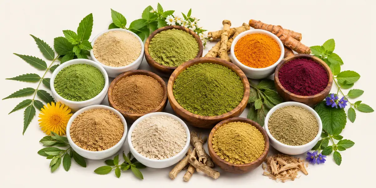 Single-herb powders in bowls — mesh, microbial load and sterilisation buyer guide by VKRUND ENTERPRISE