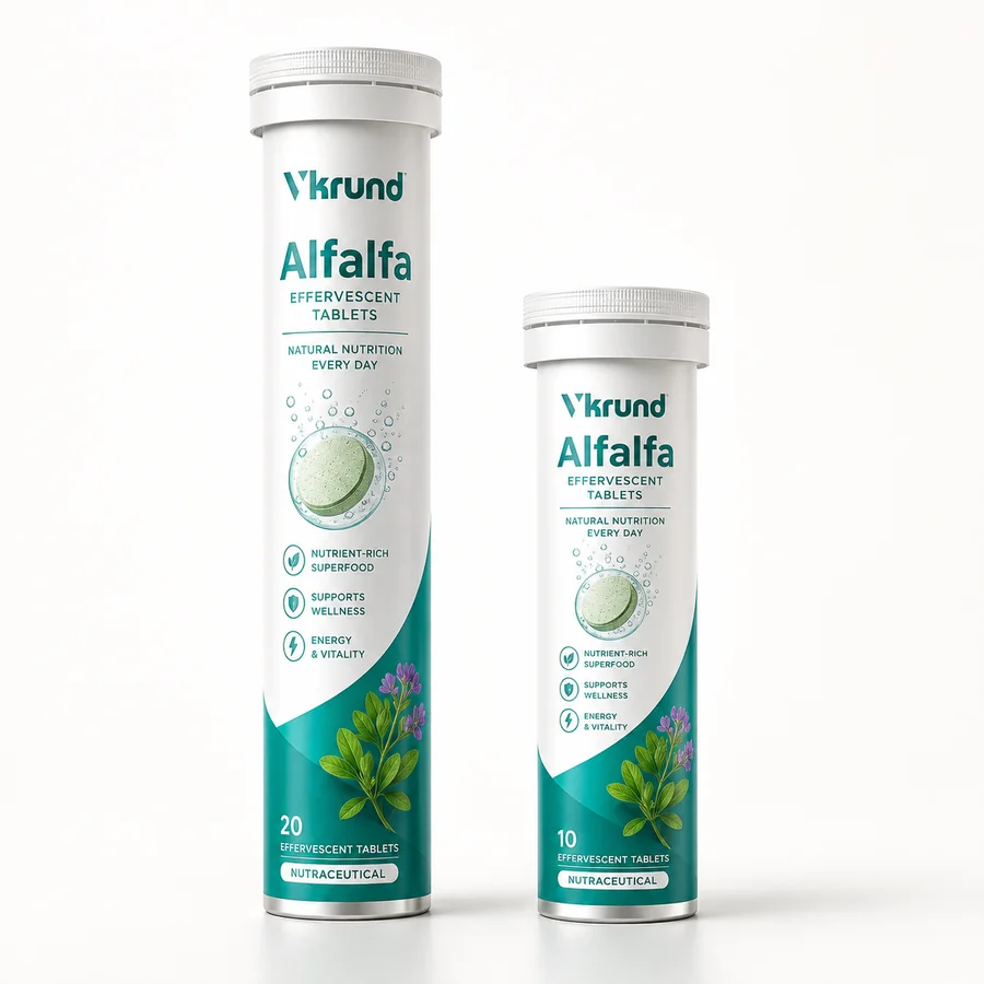 Alfalfa Effervescent Tablets — VKRUND ENTERPRISE