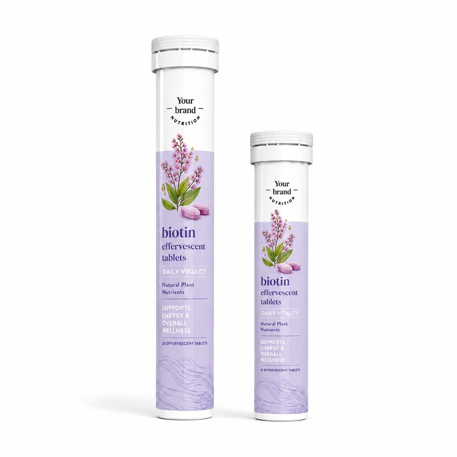 Biotin Effervescent Tablets — VKRUND ENTERPRISE effervescent tablets, private-label supplier India