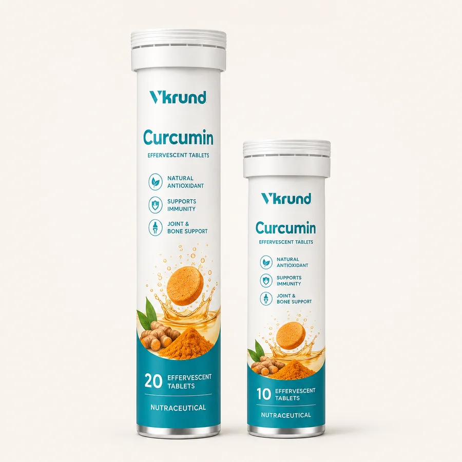 Curcumin Effervescent Tablets — VKRUND ENTERPRISE