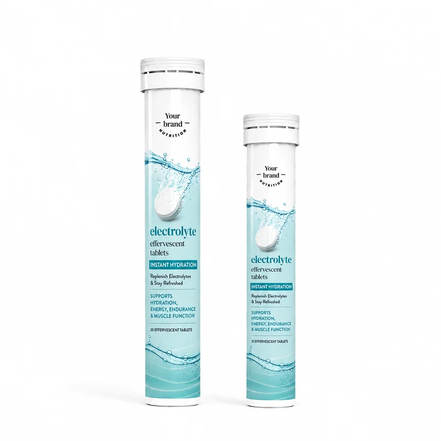 Electrolyte Effervescent Tablets — VKRUND ENTERPRISE effervescent tablets, private-label supplier India
