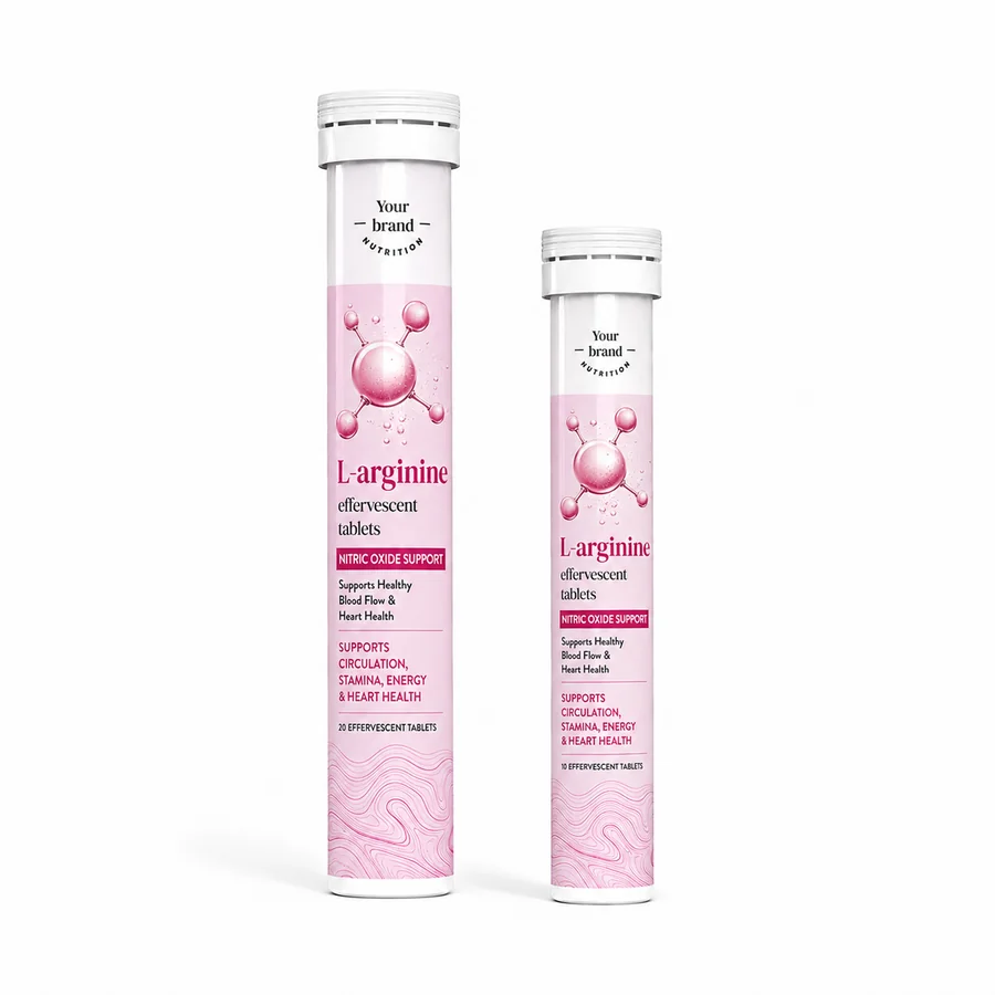 L-Arginine Effervescent Tablets — VKRUND ENTERPRISE effervescent tablets, private-label supplier India