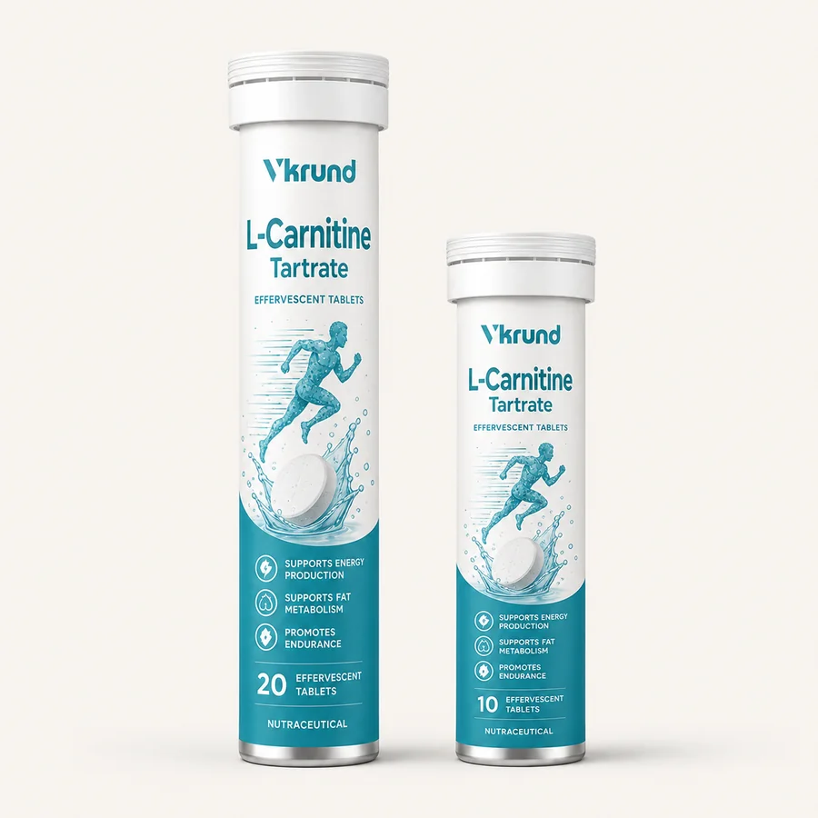 L-Carnitine Tartrate Effervescent Tablets — VKRUND ENTERPRISE