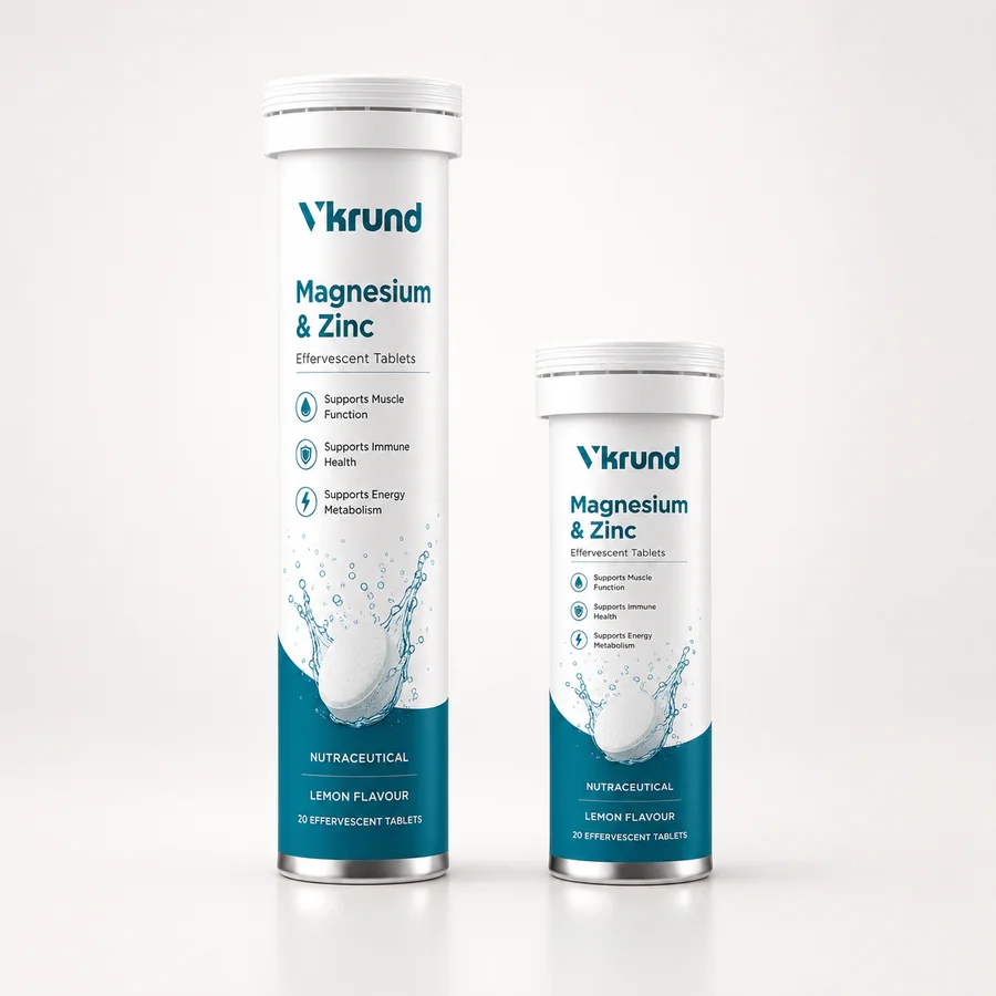 Magnesium & Zinc Effervescent Tablets — VKRUND ENTERPRISE