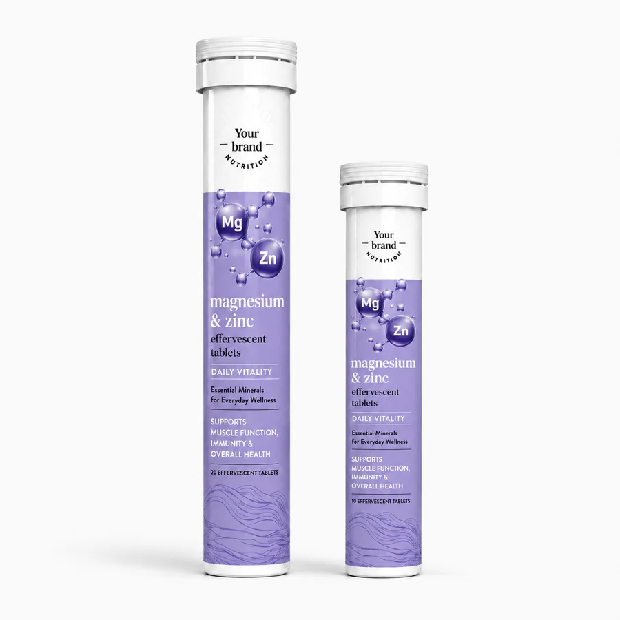 Magnesium & Zinc Effervescent Tablets — VKRUND ENTERPRISE effervescent tablets, private-label supplier India
