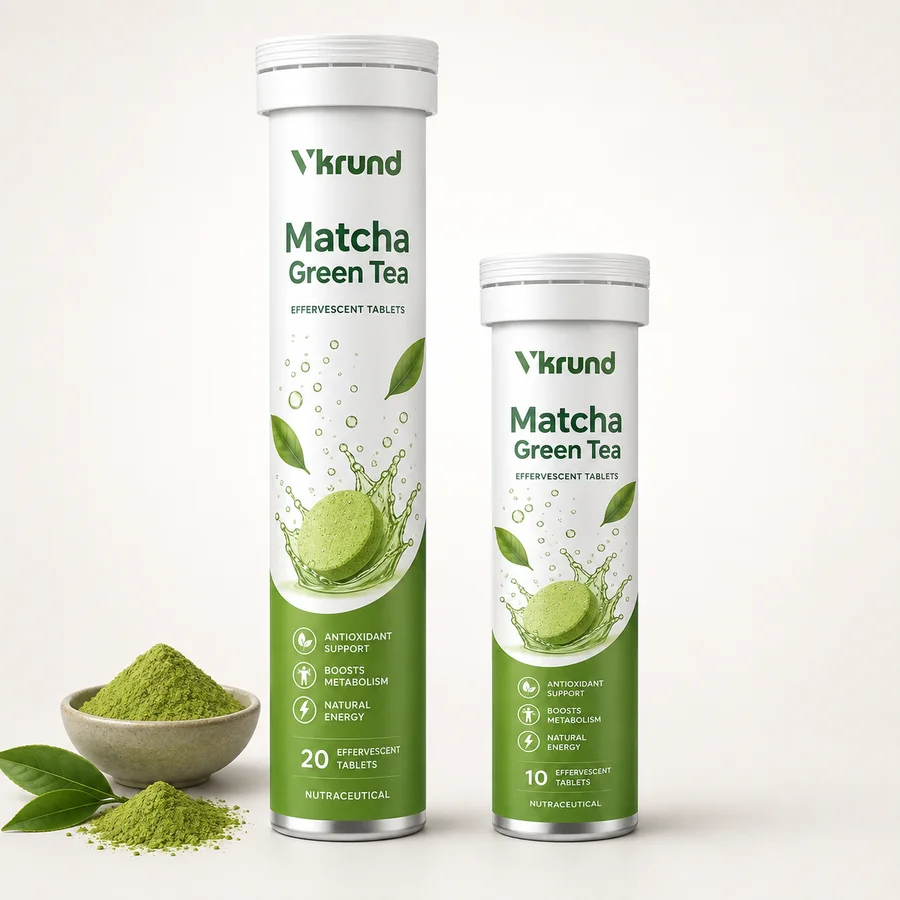 Matcha Green Tea Effervescent Tablets — VKRUND ENTERPRISE