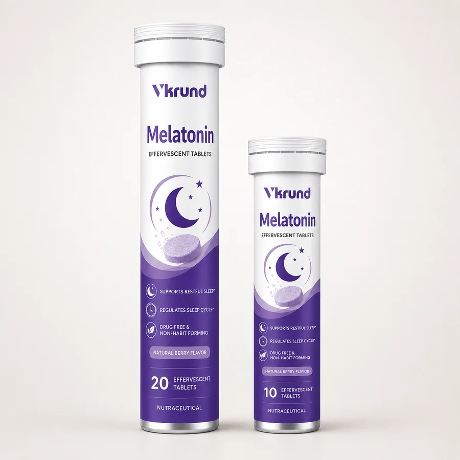 Melatonin Effervescent Tablets — VKRUND ENTERPRISE