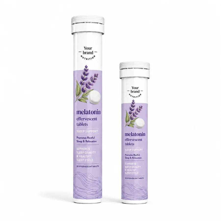 Melatonin Effervescent Tablets — VKRUND ENTERPRISE effervescent tablets, private-label supplier India