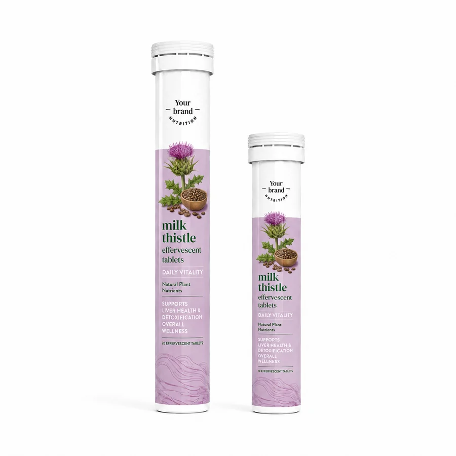 Milk Thistle Effervescent Tablets — VKRUND ENTERPRISE effervescent tablets, private-label supplier India