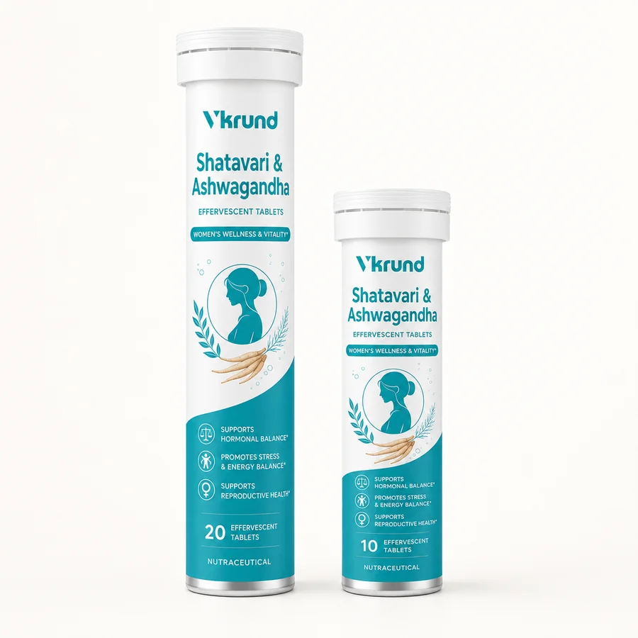 Shatavari & Ashwagandha Effervescent Tablets — VKRUND ENTERPRISE