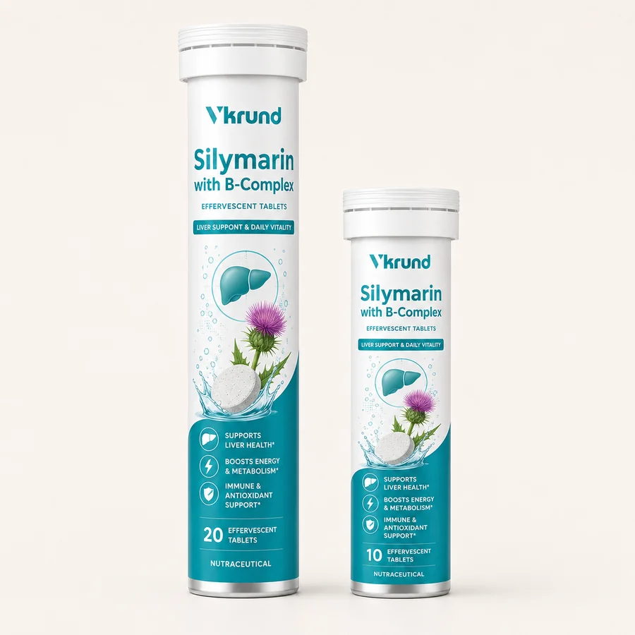 Silymarin With B-Complex Effervescent Tablets — VKRUND ENTERPRISE