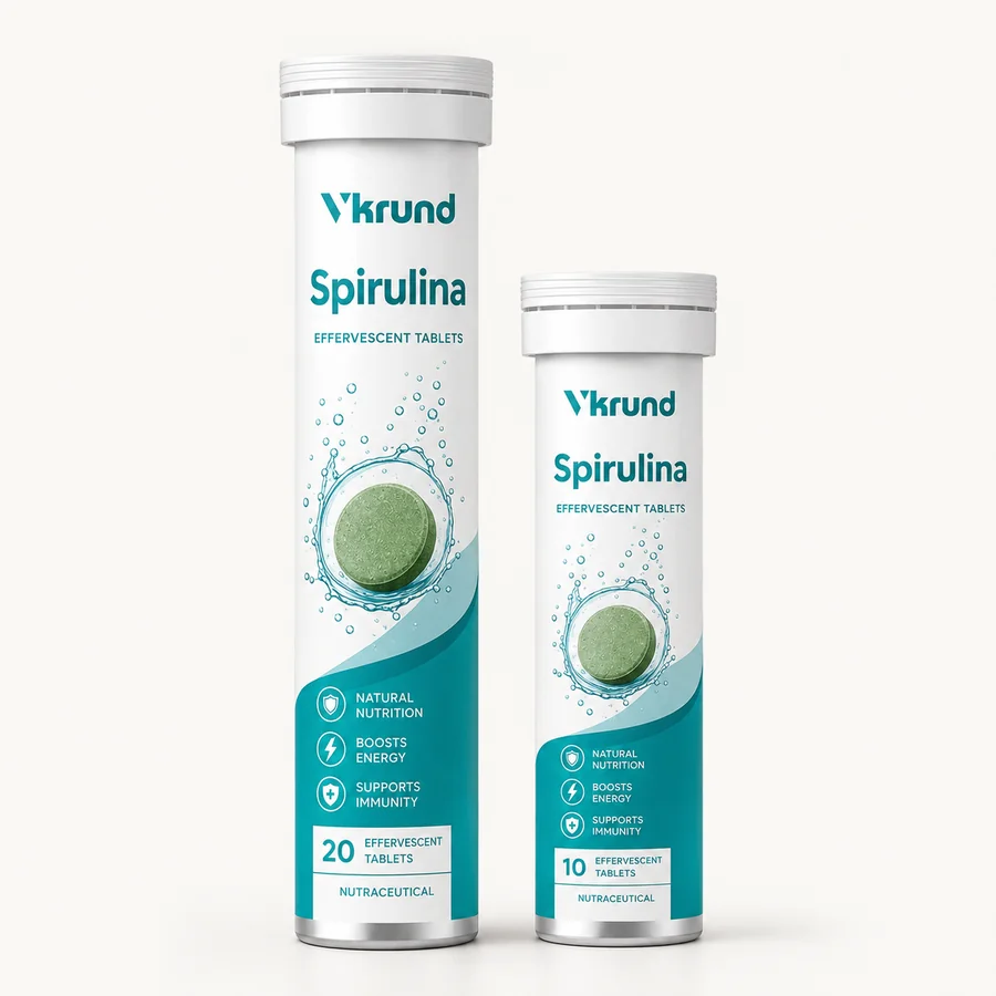 Spirulina Effervescent Tablets — VKRUND ENTERPRISE