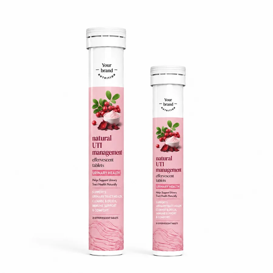 Natural UTI Management Effervescent Tablets — VKRUND ENTERPRISE effervescent tablets, private-label supplier India
