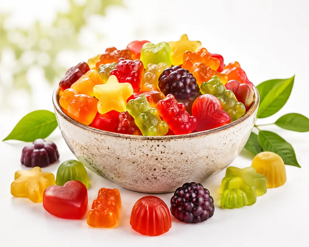 Nutraceutical gummy supplements by VKRUND ENTERPRISE — colourful vitamin & herbal gummies, private-label manufacturer & exporter from India
