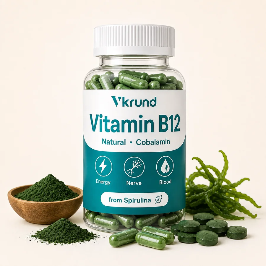 Vitamin B12 (Cobalamin) from Spirulina — VKRUND ENTERPRISE