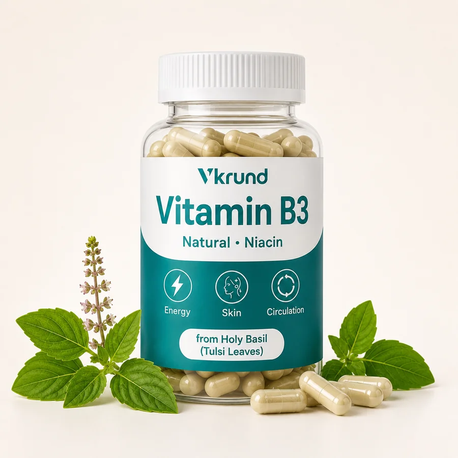 Vitamin B3 (Niacin) from Holy Basil (Tulsi) — VKRUND ENTERPRISE